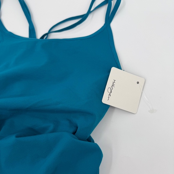 Halogen Top Women Small NEW Teal Camisole Spaghetti Strap Sleeveless 90s Y2K - Picture 3 of 9